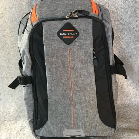 Eastsport Multi-Purpose Pro Defender Mid Grey Backpack with Adjustable Straps - Picture 1 of 6